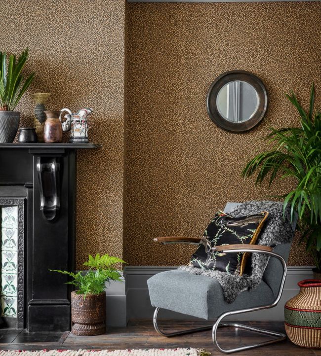 Senzo Spot Wallpaper - Gold - Cole & Son