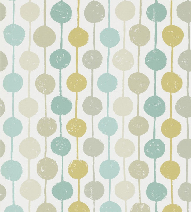 Taimi Wallpaper - Seaglass / Chalk / Honey