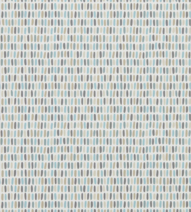 Tikku Wallpaper - Glacier / Pebble / Hemp