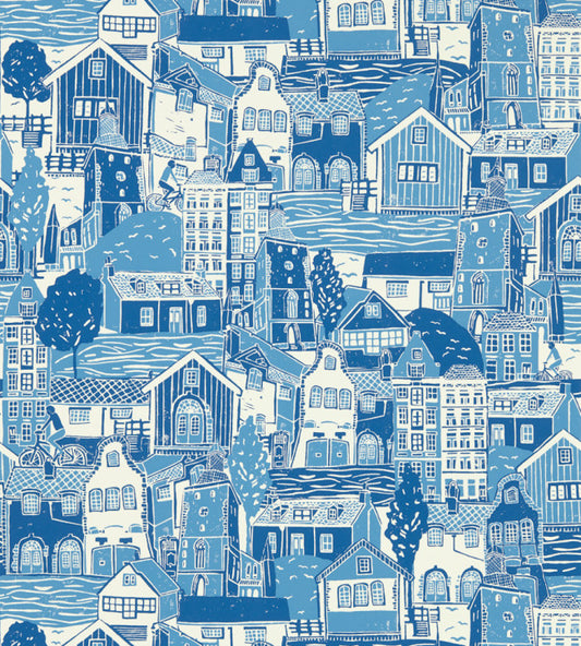 Stockholm Wallpaper - Cloudless Blue