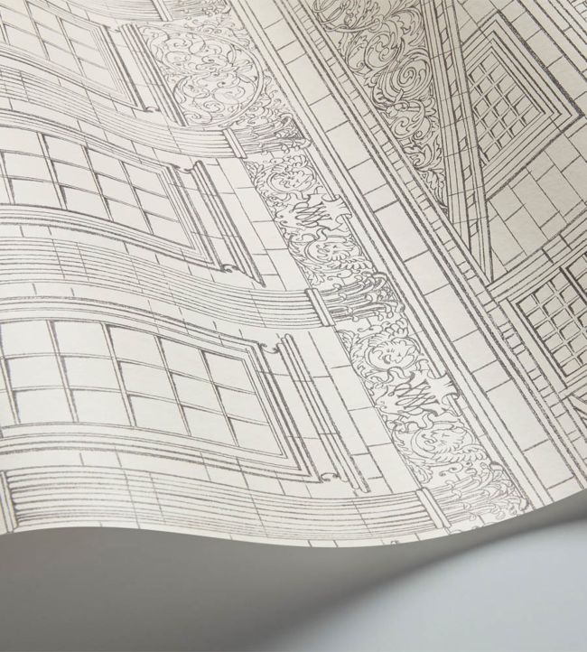 Wren Architecture Wallpaper - White - Cole & Son
