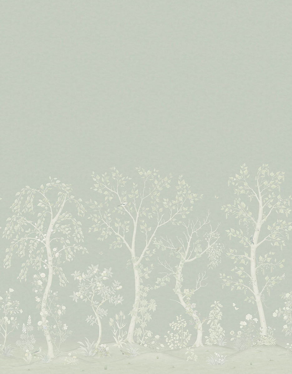 Seasonal Woods Silk Wallpaper - Gary - Cole & Son