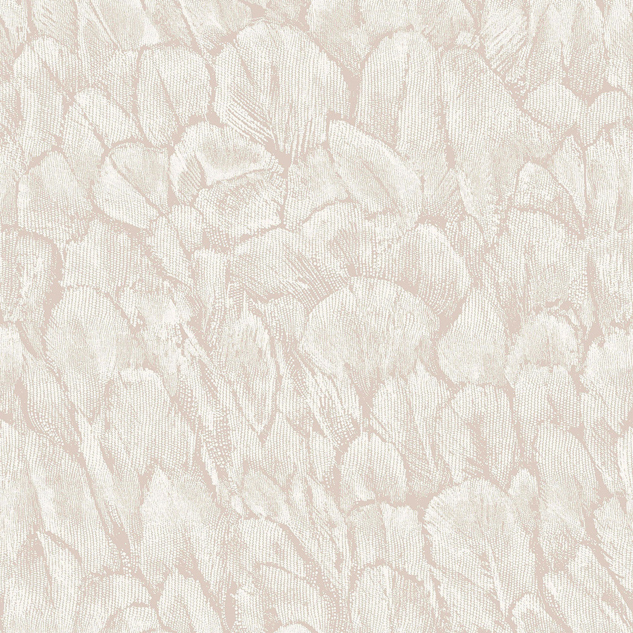 Tranquil Pearl Cream Luxury Feather Wallpaper - 1838 wallcoverings