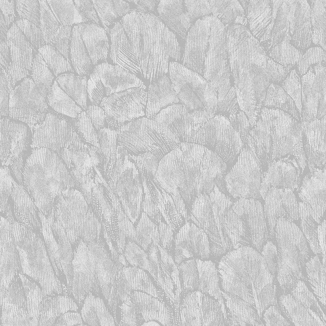 Tranquil Mist Grey Luxury Feather Wallpaper - 1838 wallcoverings