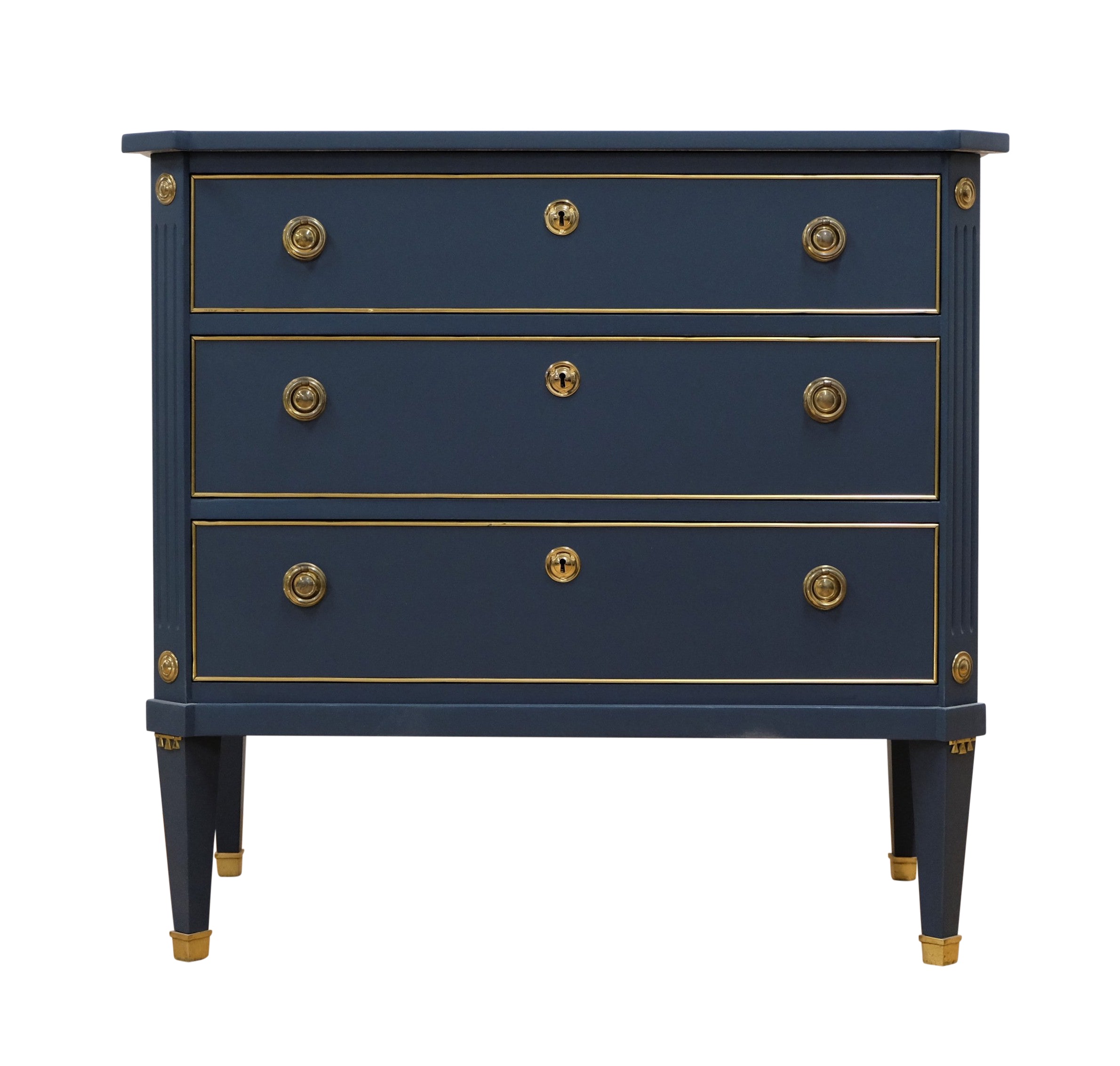 Blue 3 drawer deals dresser