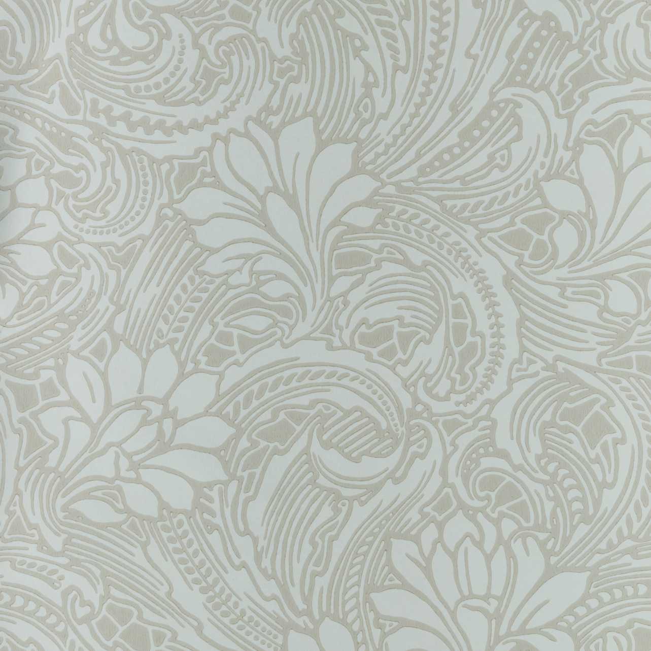 V&A Eden - Natural Cream Wallpaper - 1838 wallcoverings