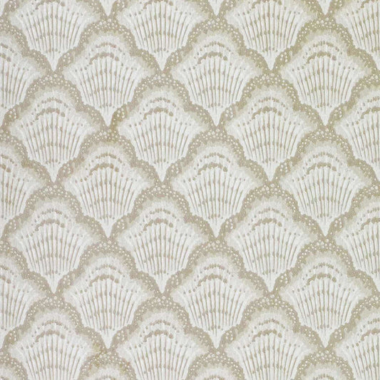 V&A Calico Shell - Ivory Wallpaper - 1838 wallcoverings