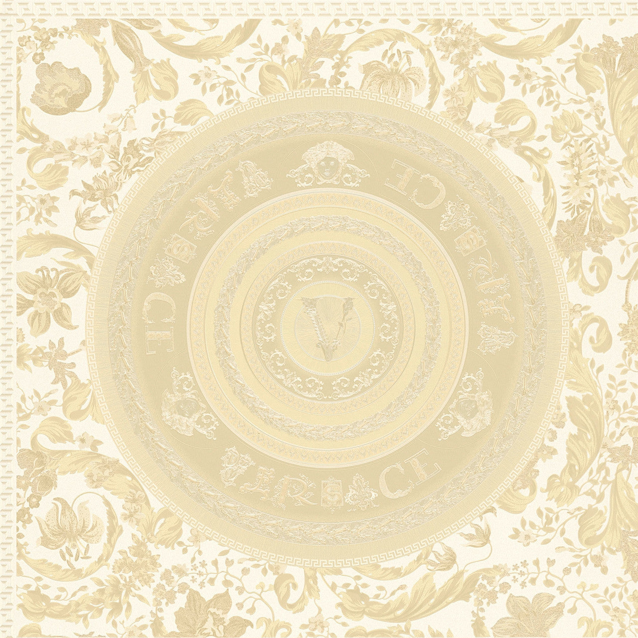 Virtus Wallpaper - Muted Gold - Versace
