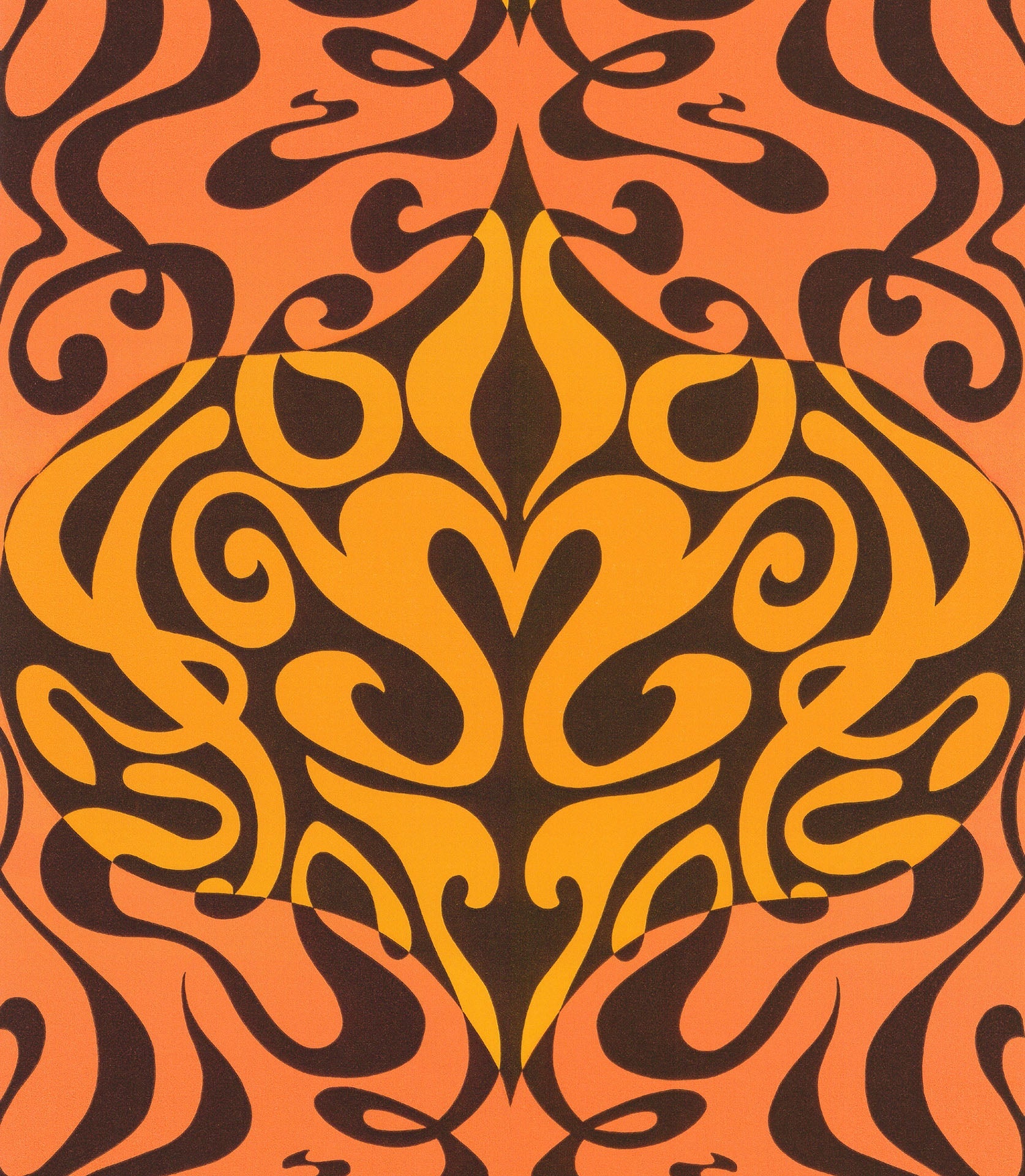 Woodstock Wallpaper - Orange - Cole & Son