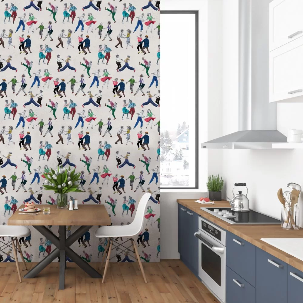 Swing Time Wallpaper - Multicolor - The Graduate Collection