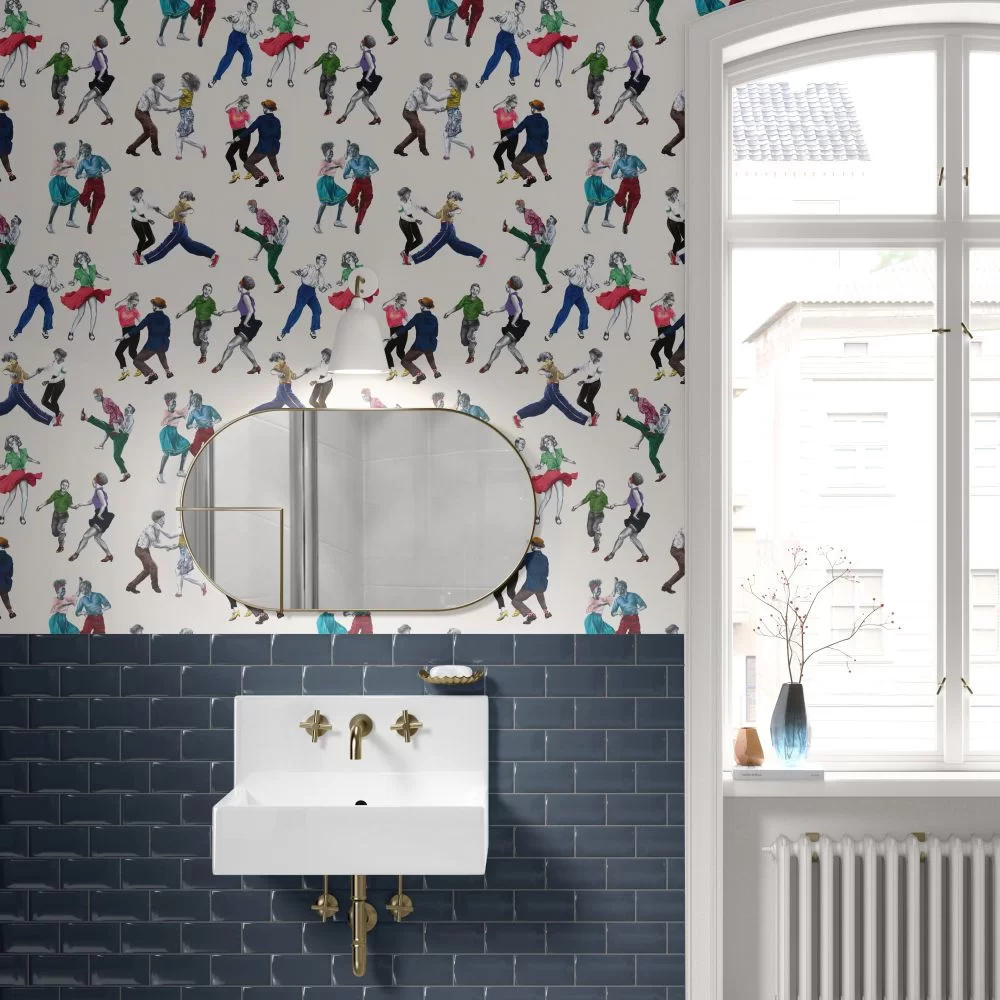 Swing Time Wallpaper - Multicolor - The Graduate Collection