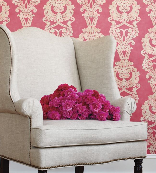 Abington Wallpaper - Pink - Anna French