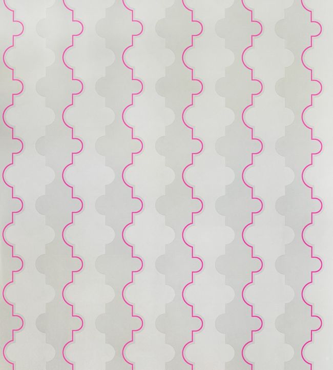 Jigsaw Stripe Wallpaper - Pink - BG1800201 - Barneby Gates