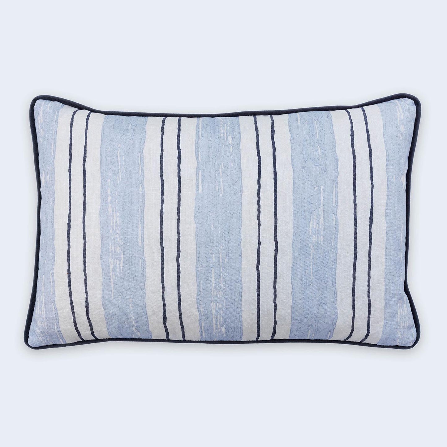 Painter’s Stripe Cushion - Blue - Barneby Gates