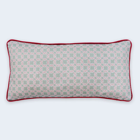 Lattice Cane Cushion - Teal - Barneby Gates