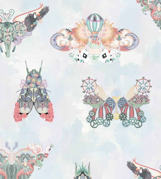 Butterfly Effect Wallpaper - Teal - Brand McKenzie