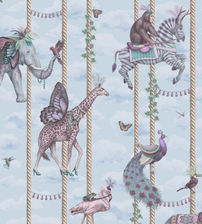 Carousel Wallpaper - Blue - Brand McKenzie