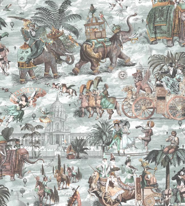 Fiesta Wallpaper - Gray - Brand McKenzie