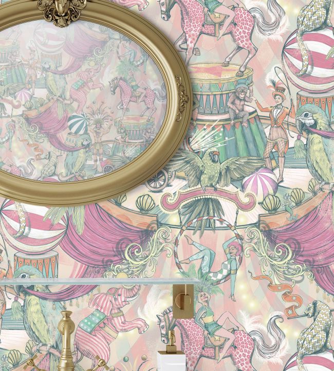 Funfair Wallpaper - Pink - Brand McKenzie