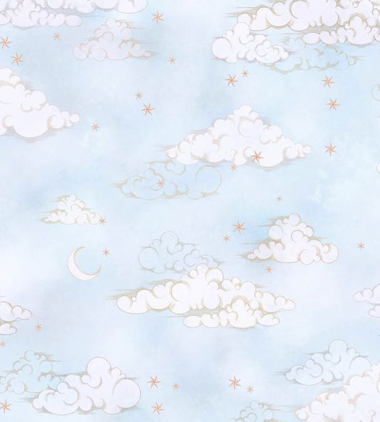 Starry Clouds Wallpaper - Silver - Brand McKenzie