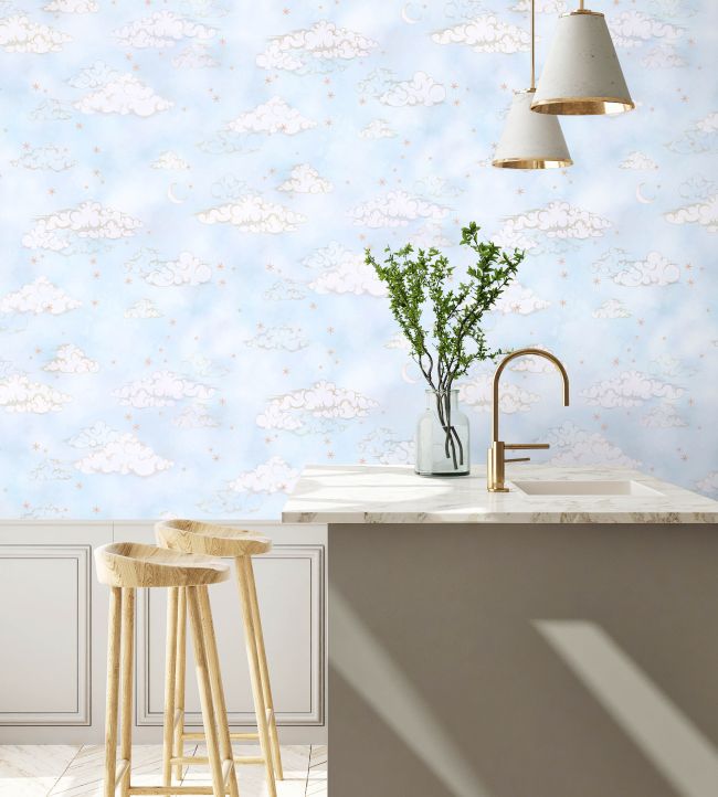 Starry Clouds Wallpaper - Silver - Brand McKenzie