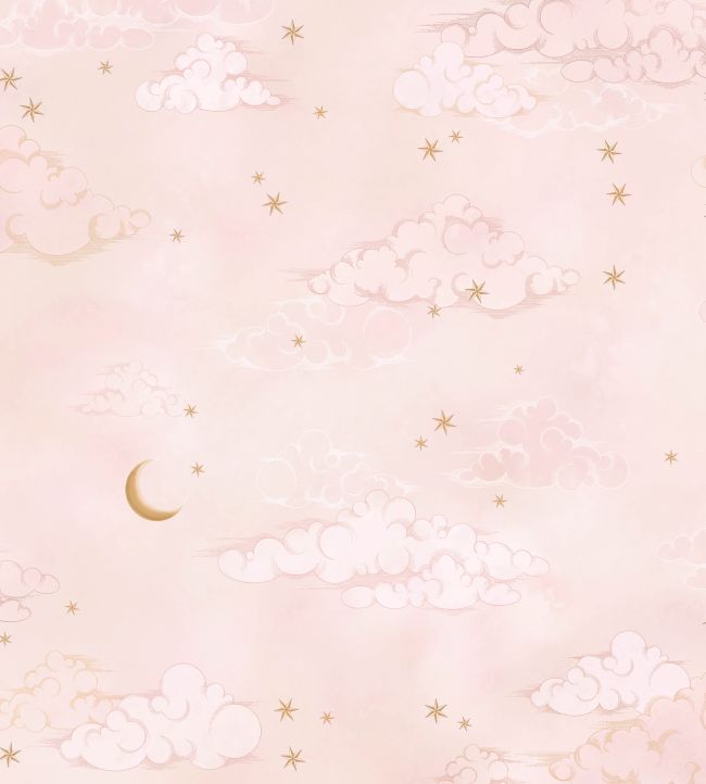 Starry Clouds Wallpaper - Pink - Brand McKenzie