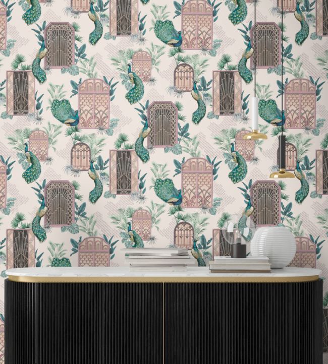 Peocock Manor Wallpaper - Cream - Brand McKenzie