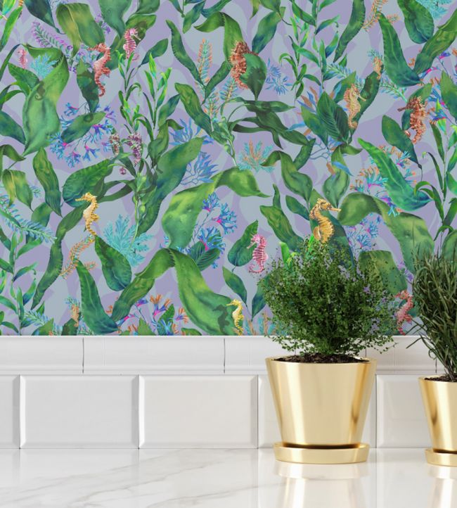 Seahorse Mangrove Wallpaper - Green - Brand McKenzie