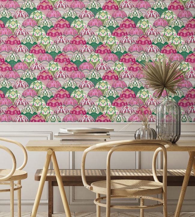 Silk Shades Wallpaper - Pink - Brand McKenzie