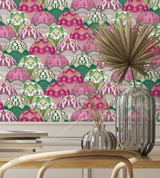 Silk Shades Wallpaper - Pink - Brand McKenzie