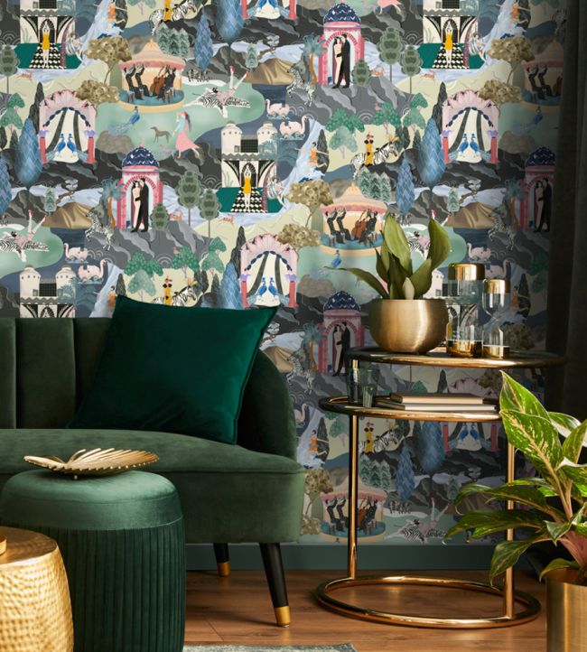 The Art Deco Hills Wallpaper - Multicolor - Brand McKenzie