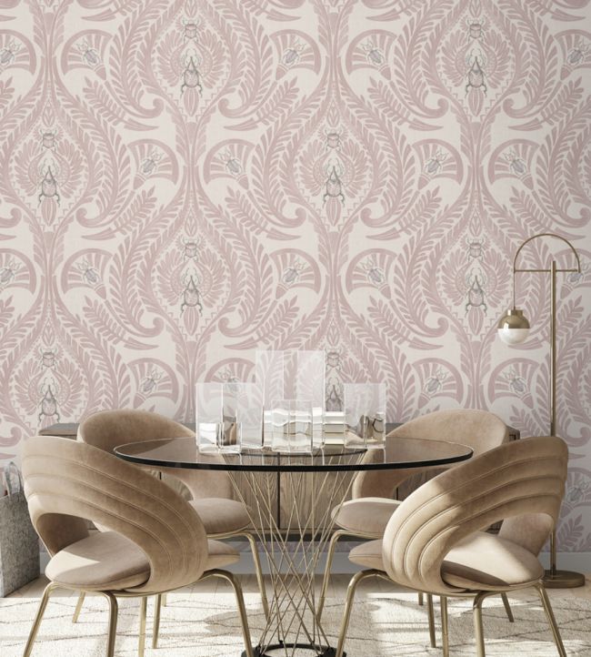 The Great Damask Wallpaper - Pink - Brand McKenzie