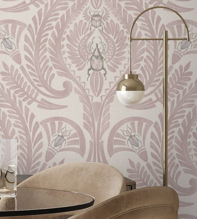 The Great Damask Wallpaper - Pink - Brand McKenzie