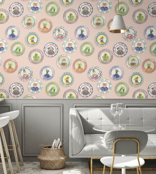 Fine China Wallpaper - Pink - Brand McKenzie