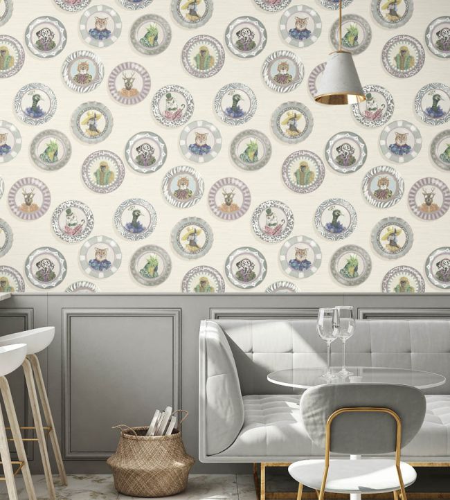 Fine China Wallpaper - Cream - Brand McKenzie