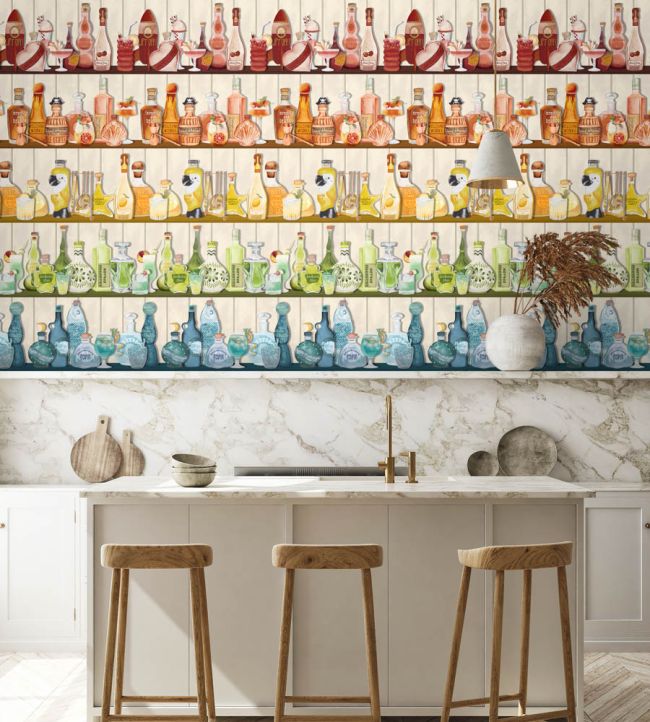 Mixology Wallpaper - Cream - Brand McKenzie