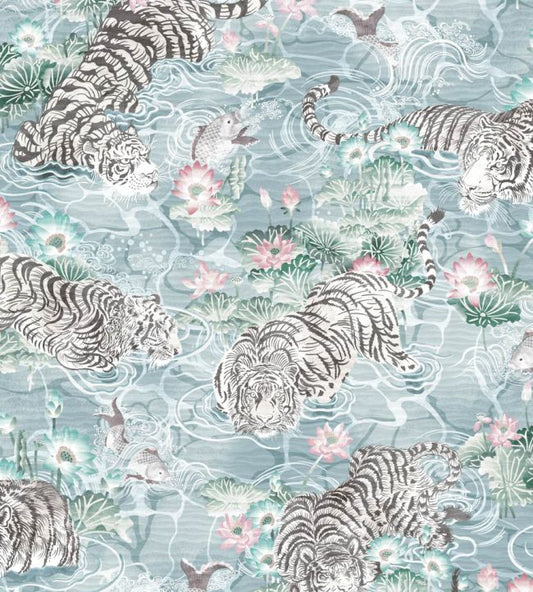 Tiger Lily Wallpaper - Silver - Brand McKenzie