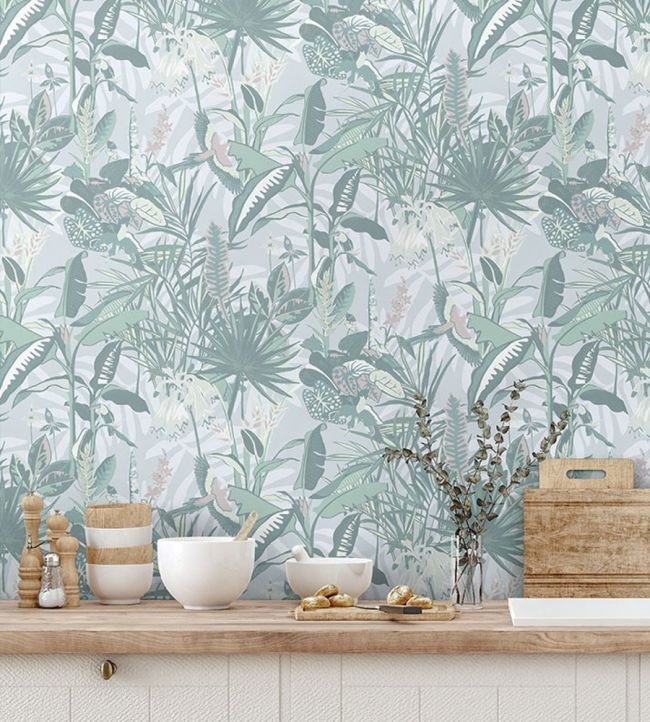 The Tropics Room Wallpaper 2 - Green