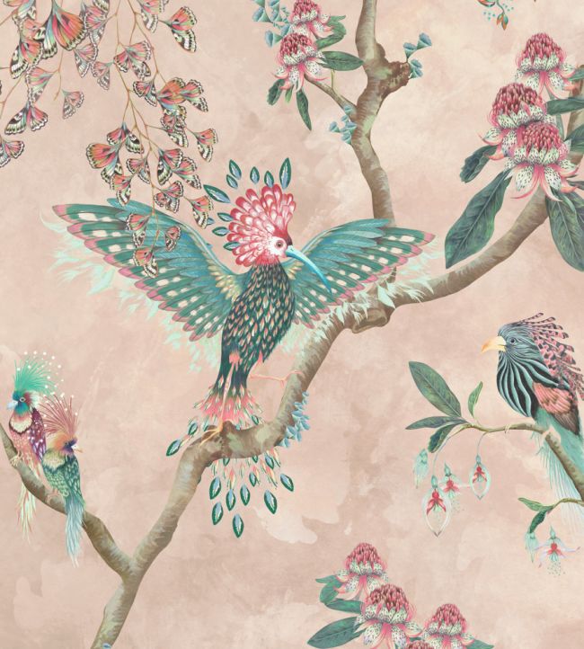 Birds In Paradise Wallpaper - Cream - Brand McKenzie