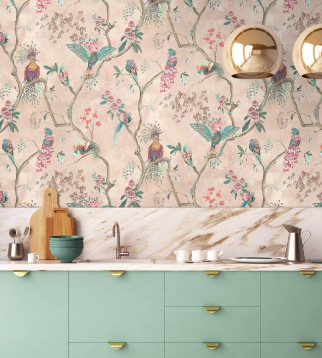 Birds In Paradise Wallpaper - Cream - Brand McKenzie