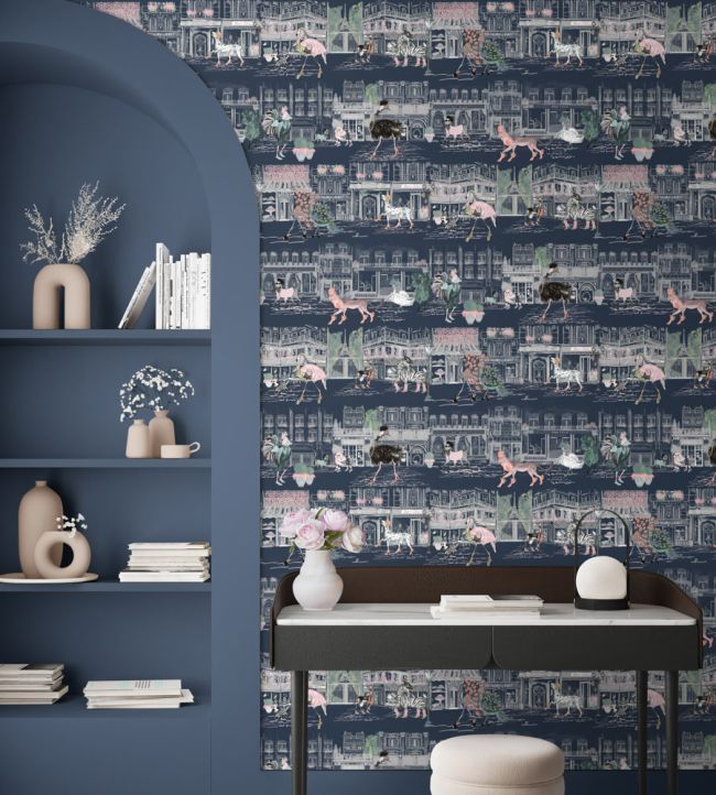 Catwalk Wallpaper - Blue - Brand McKenzie