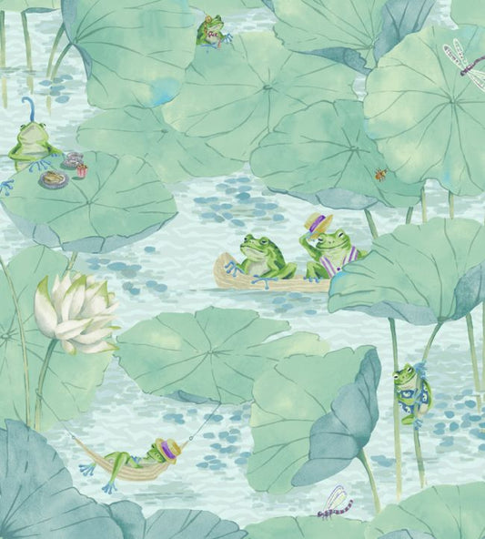 Pond Life Wallpaper - Blue - Brand McKenzie