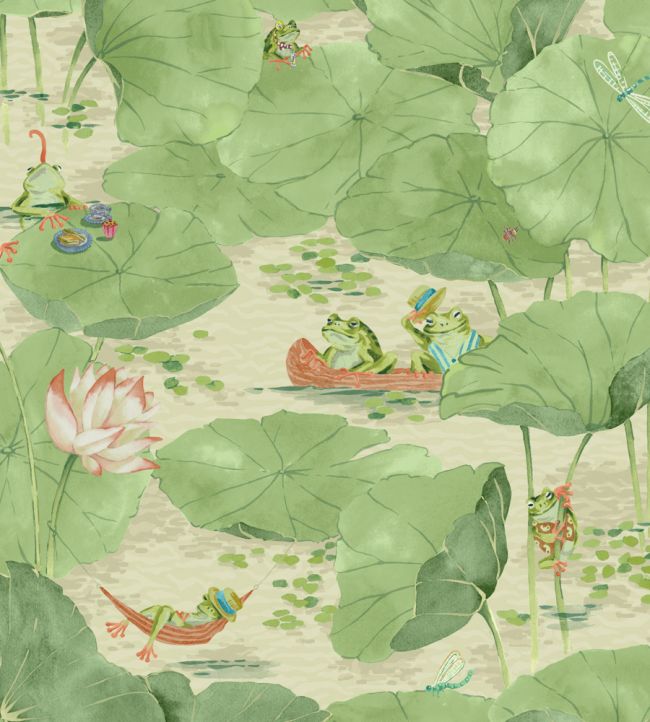 Pond Life Wallpaper - Green - Brand McKenzie