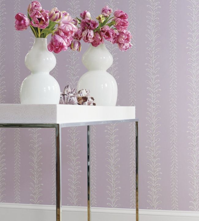 Cantal Wallpaper - Silver - Anna French