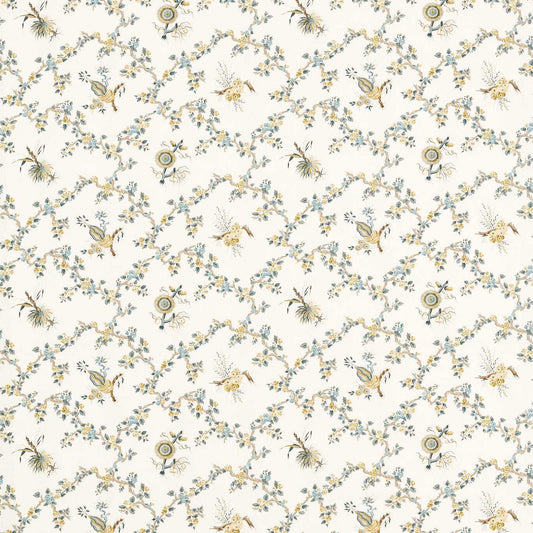 Trelliage Chamomile/Chalk Fabric - Cream - Sanderson