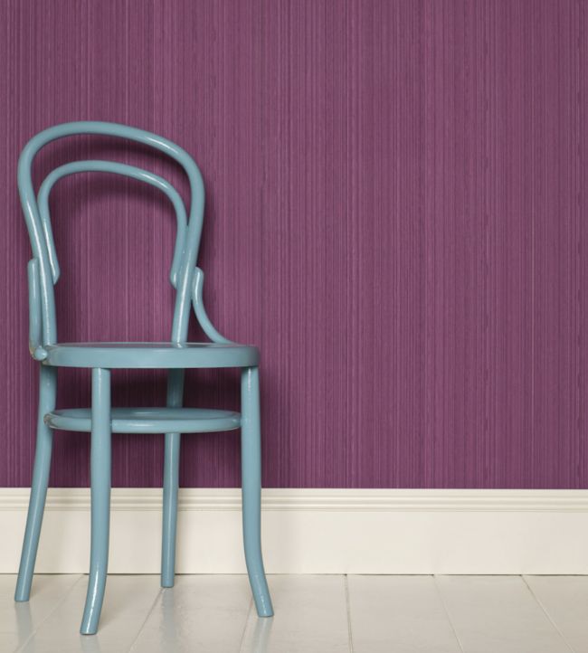 Drag Wallpaper - Purple - Farrow & Ball