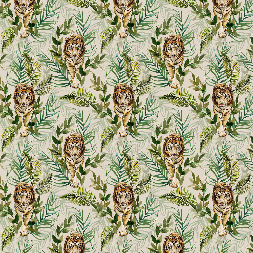 Tiger Tiger Wallpaper - Green - The Graduate Collection