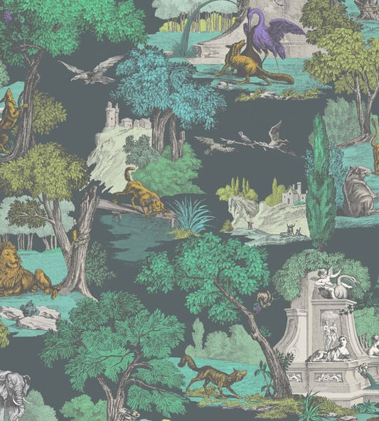 Versailles Grand Fabric - Green - Cole & Son