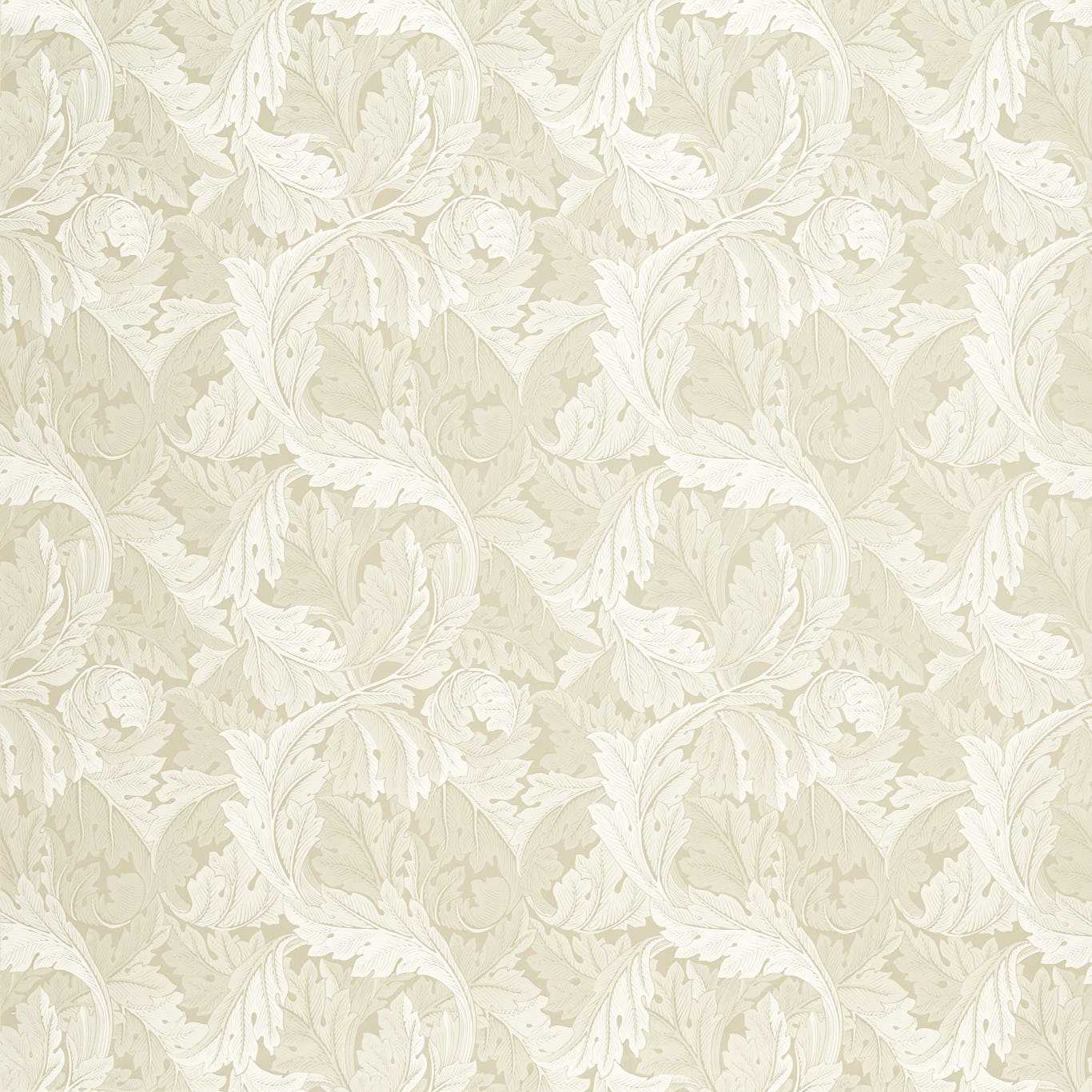 Acanthus Jacquard Fabric - Linen - Clarke & Clarke