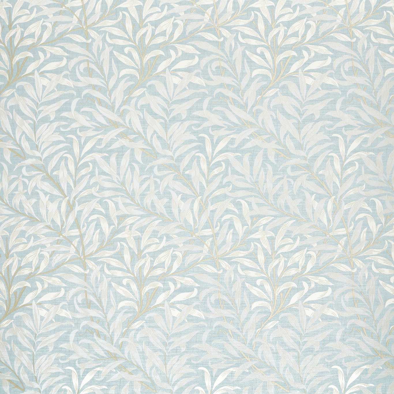 Willow Boughs Jacquard Fabric - Denim - Clarke & Clarke